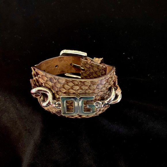 Dolce & Gabbana D&G Python LOGO Bracelet